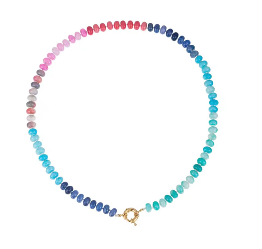 Coloured Natural Stone Necklace