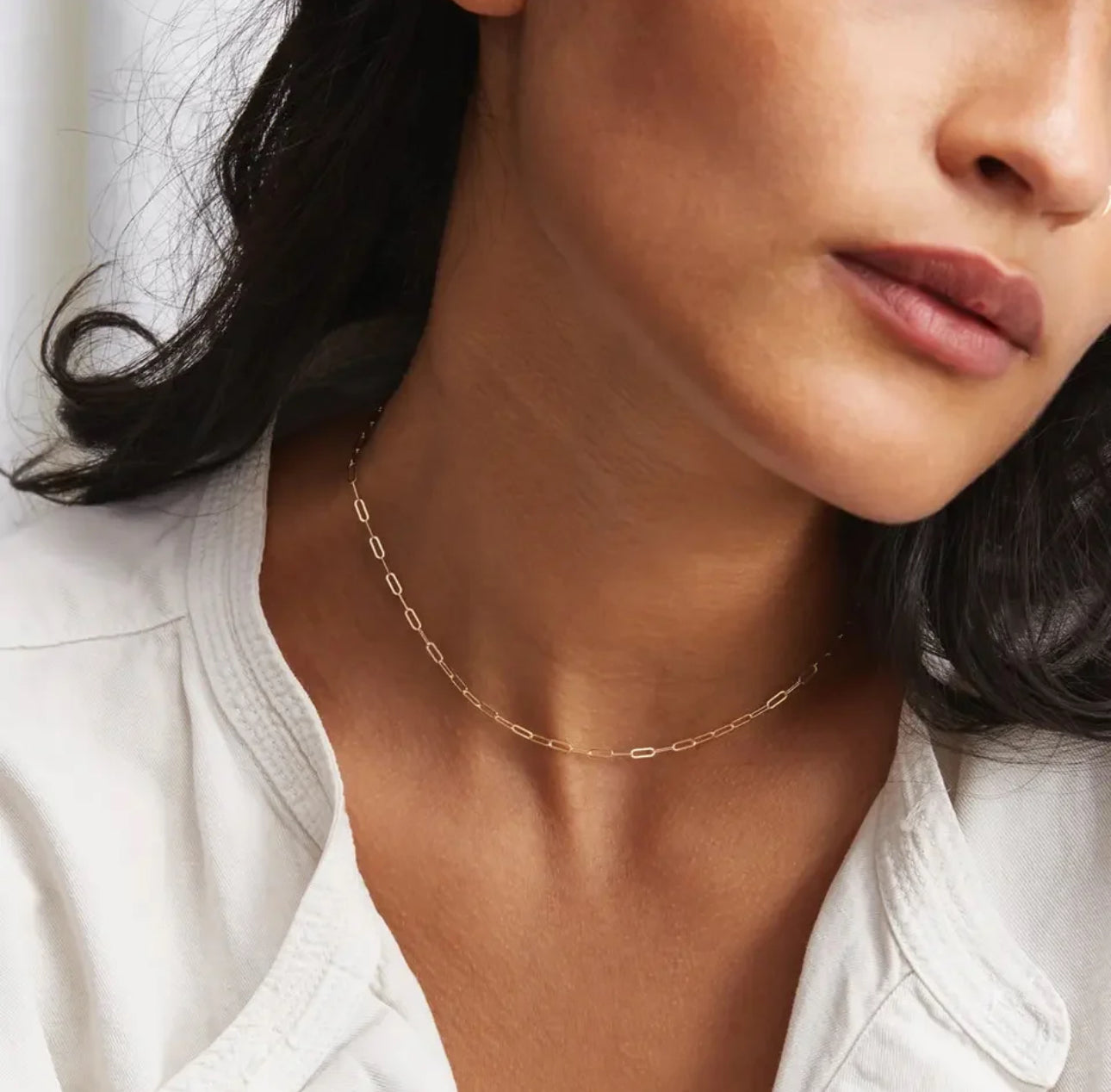 Essentials Fine Paper Link Chain Necklace