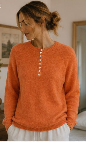 Bethany Buttoned Alpaca Jumper
