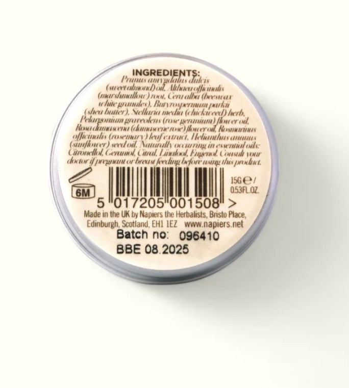 Napiers Rosy Rose Lip Balm Aurina Pop UP Ltd