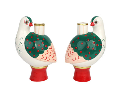 Ceramic Bird Candle Holder