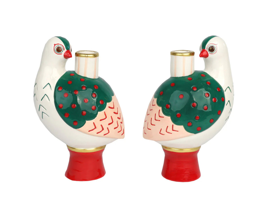Ceramic Bird Candle Holder