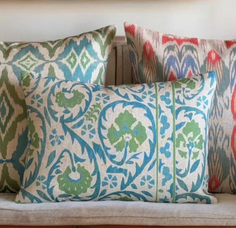 Serena Blue Green Cushion