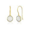 Faceted Aqua Chalcedonay Earrings