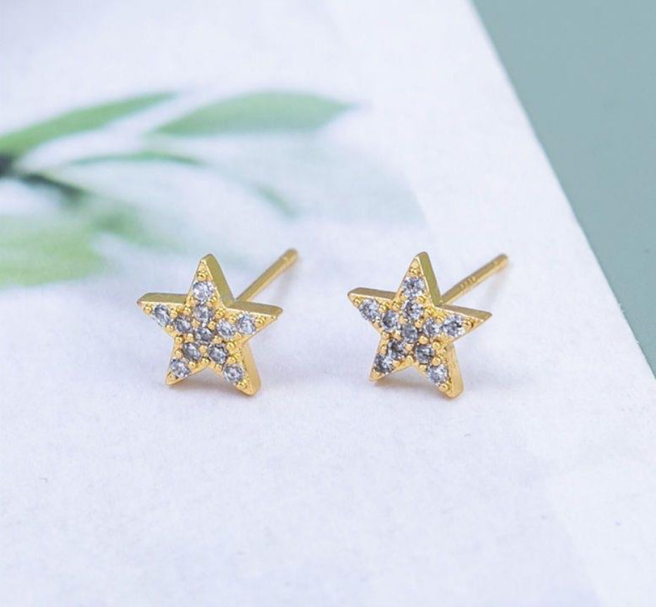 Gold Twinkle Star Stud