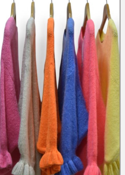 Aurina Ruffle Sleeve Alpaca Jumper