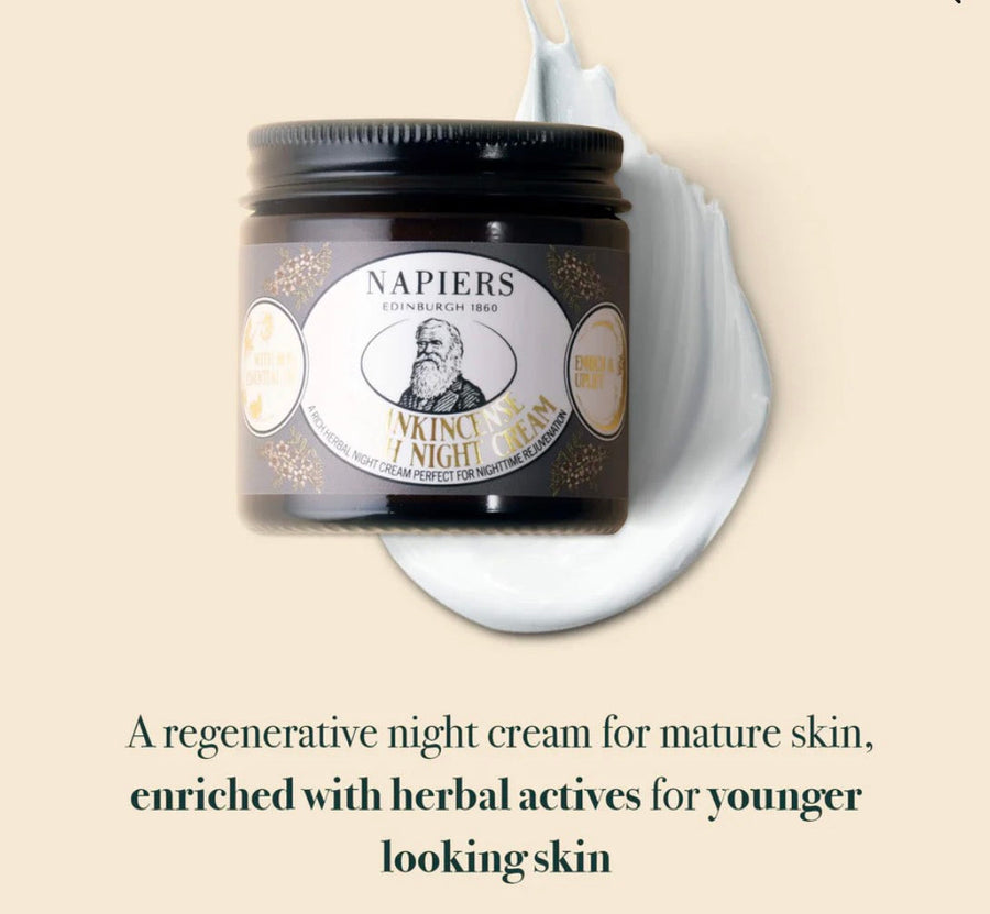 Napiers Frankincense Nourish Night Cream Aurina Pop UP Ltd