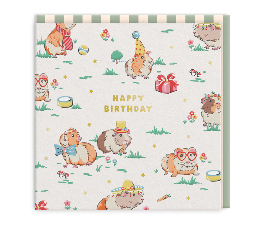 Happy Birthday Hamster Mini Greeting Card