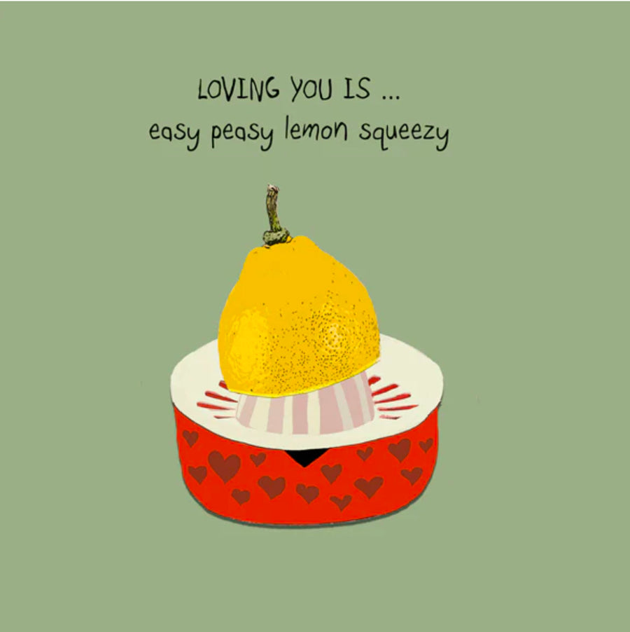 Loving You Is Easy Peasy Card