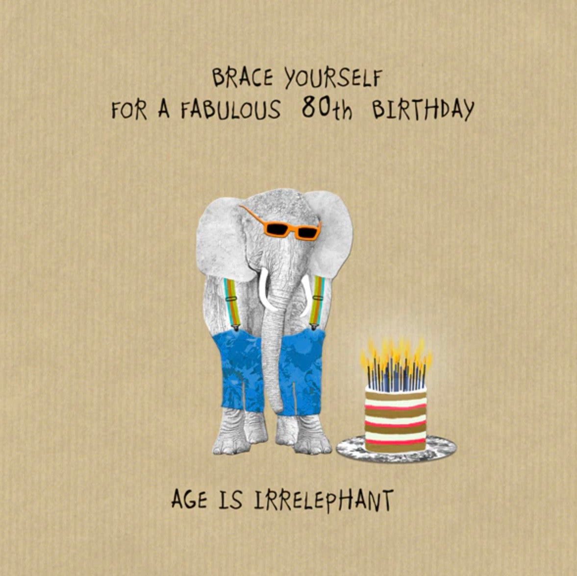 Fabulous 80th Card