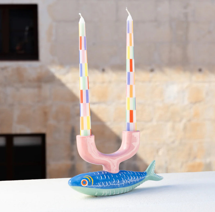 Ceramic Fish Candle Holder