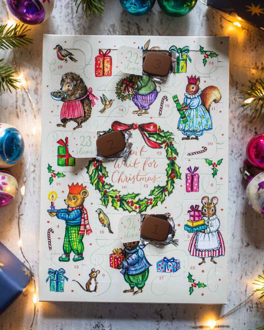 Mini Vintage Style Chocolate Advent Calendar