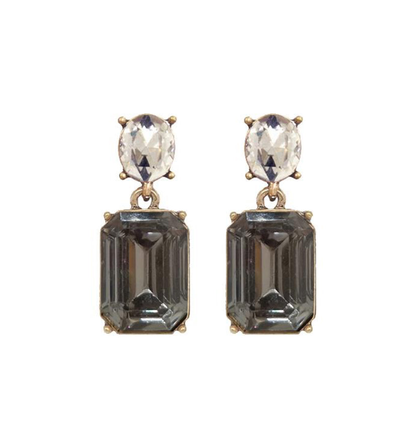 Vintage Gem Drop Earrings