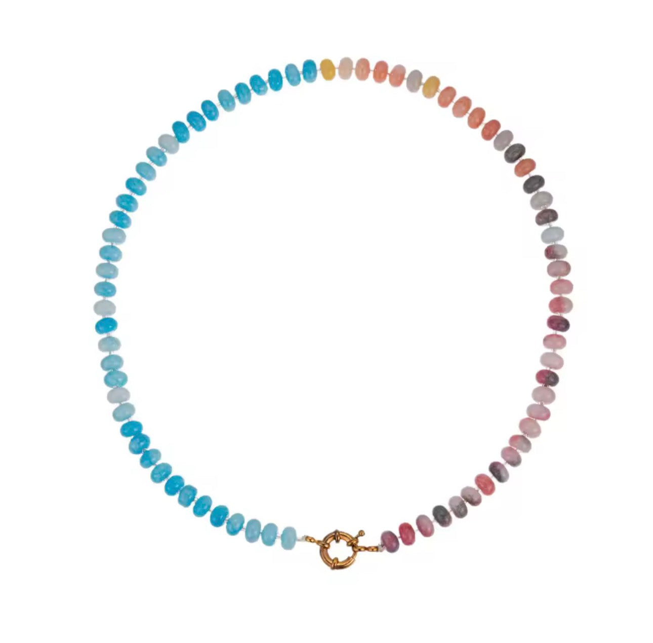 Coloured Natural Stone Necklace
