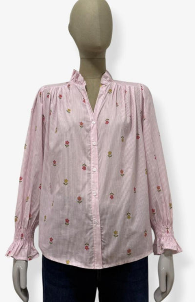 Spring Blossom Cotton Blouse