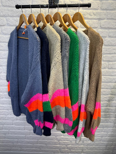 Elena Striped Cardigan