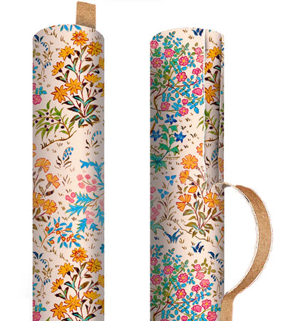 Neon Floral Wrapping Paper
