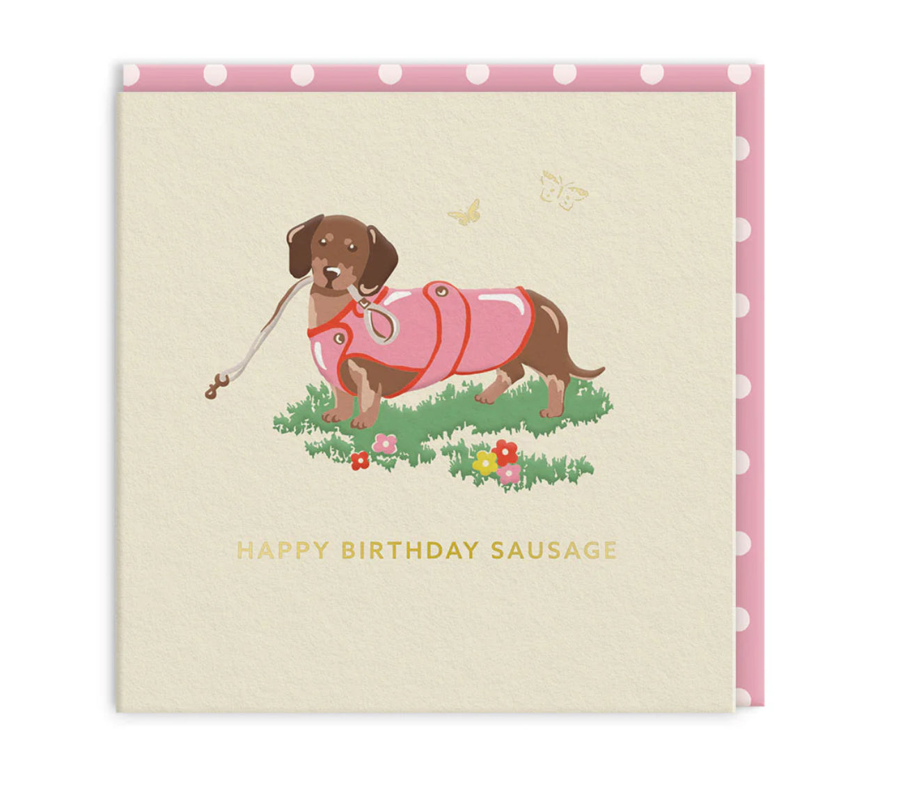 Happy Birthday Sausage Mini Greeting Card