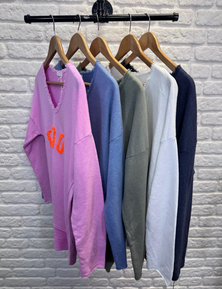 Ciao! V Neck Sweat Shirt