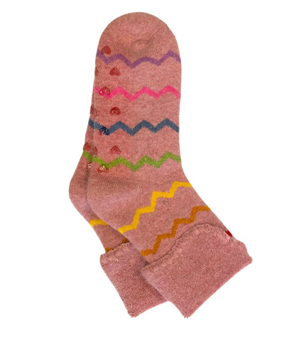 Zig Zag Non-Slip Cosy Socks