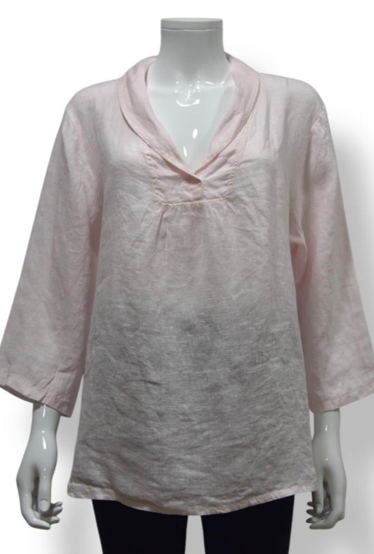 Carla Cowl Neck Linen Top