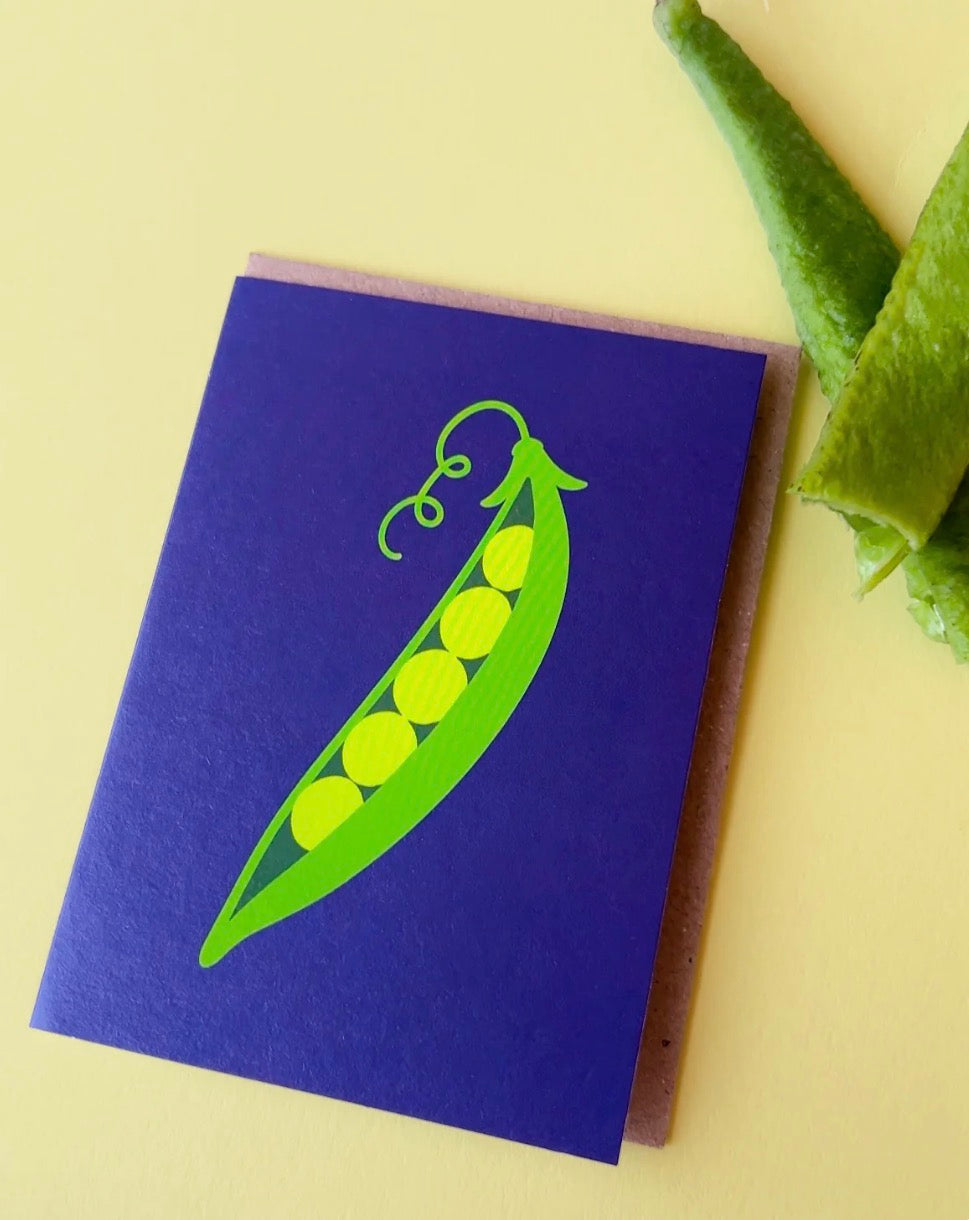 Mini Peapod Greeting Card