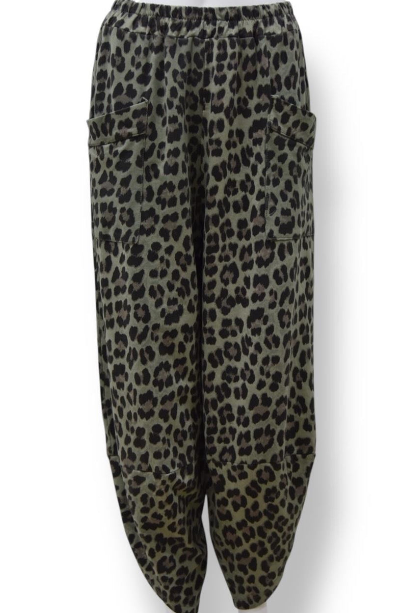 Christie Cotton Harem Trouser Leopard
