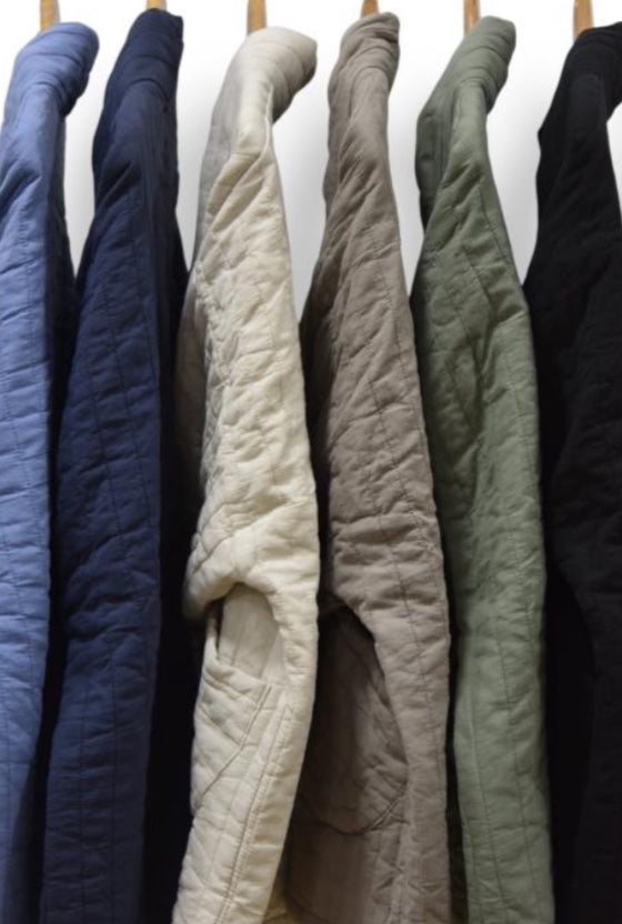 Quilted Kimono Style Jacket