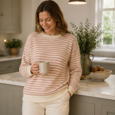 Amelia Striped Cashmere Blend Jumper