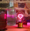 Cordless Lightbulb - Heart