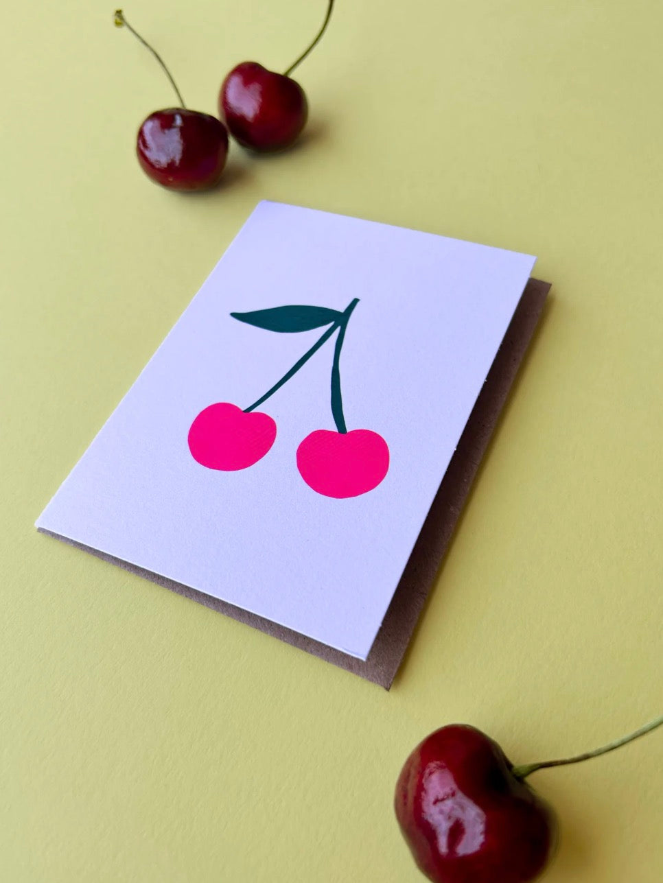 Mini Cherries Greeting Card
