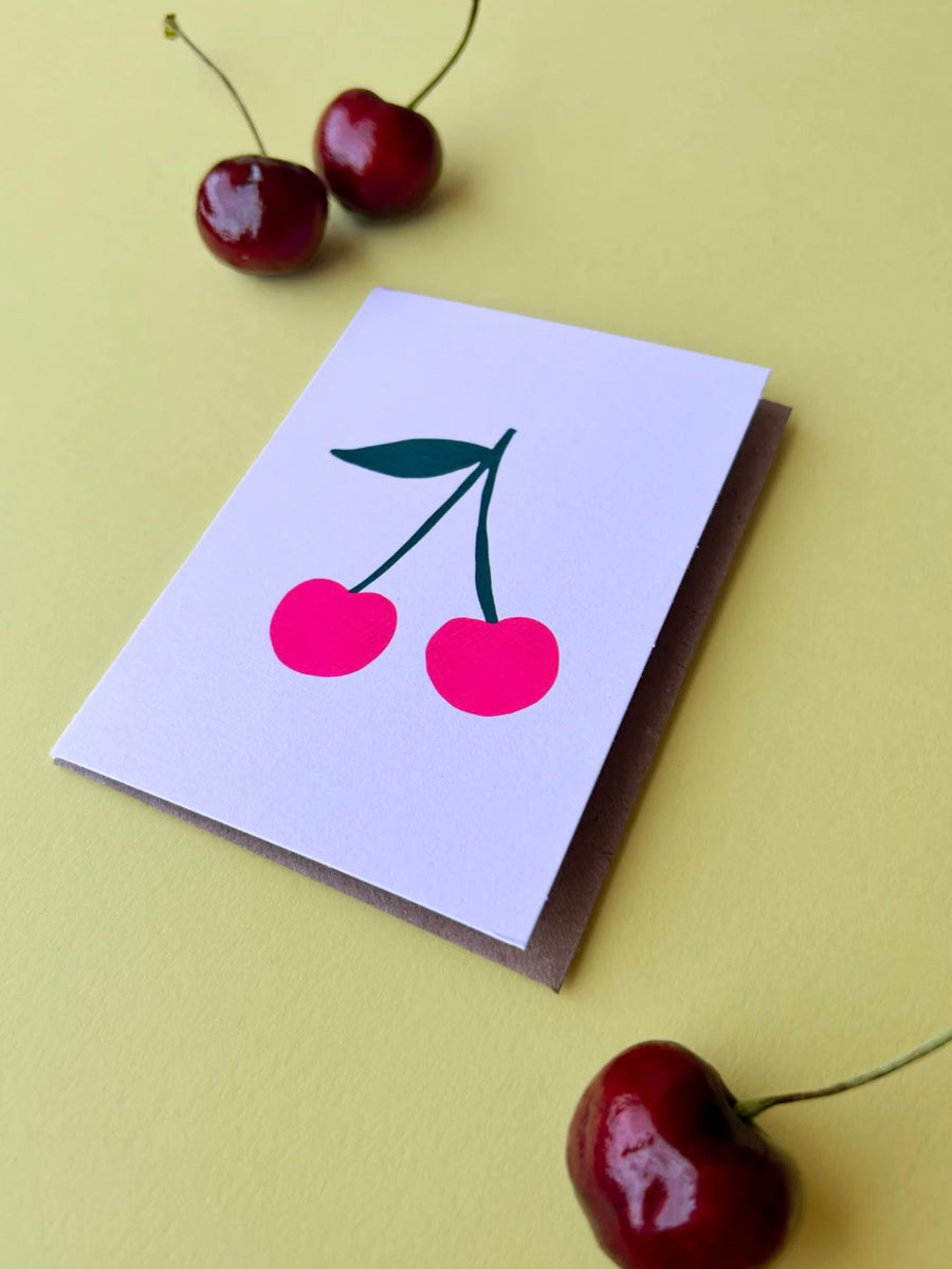 Mini Cherries Greeting Card