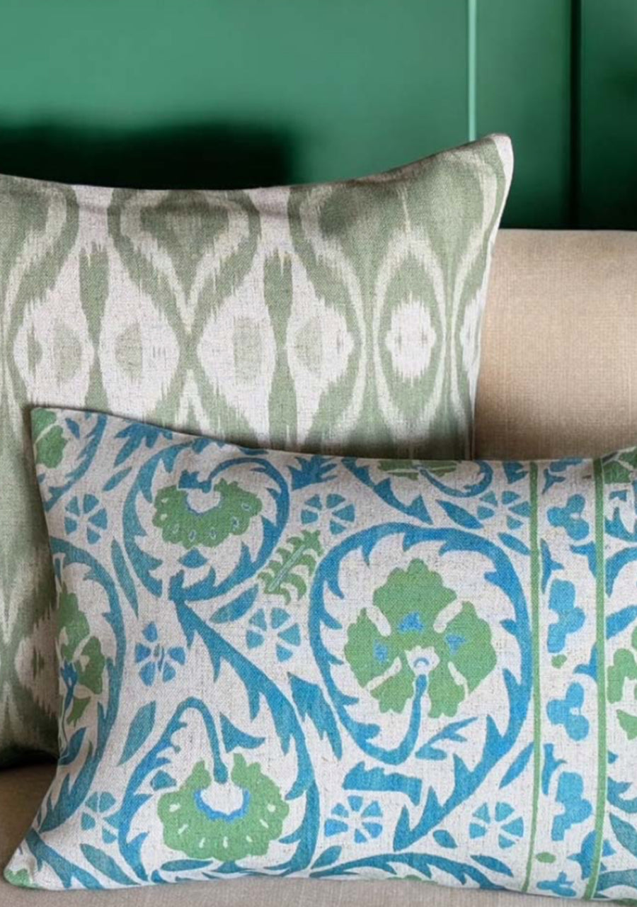 Serena Blue Green Cushion
