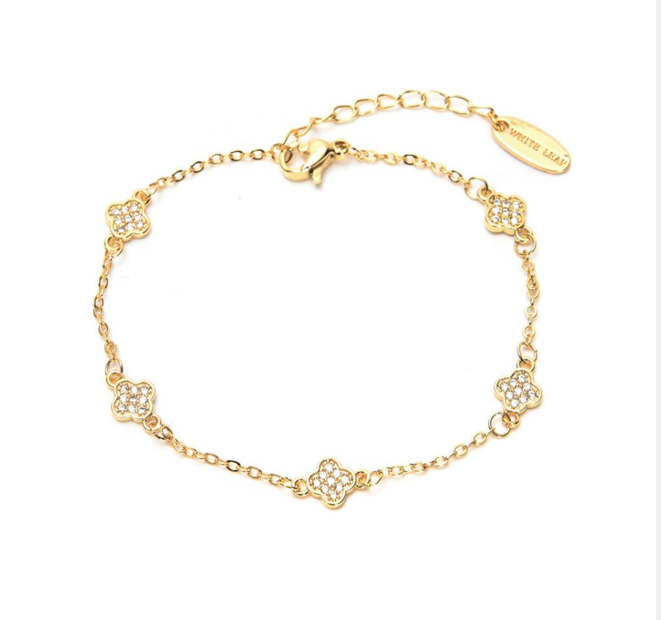 Mini Clover Gold Bracelet