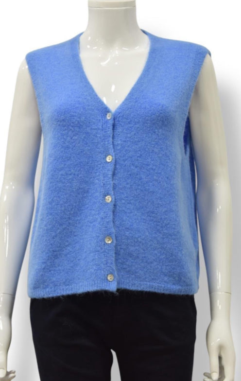 Katherine Alpaca Sleeveless Cardigan