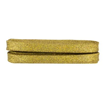 Luxury Shoe Laces Glitter Gold Aurina Ltd