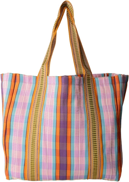 Large Chequered Tote Bag