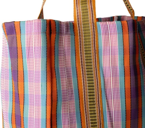 Large Chequered Tote Bag