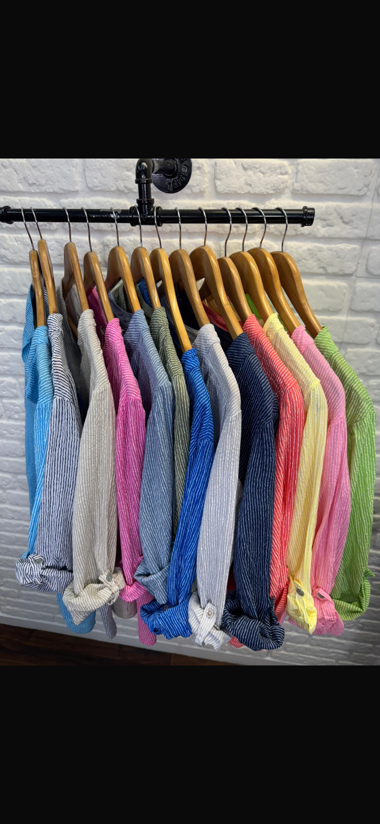 Sara Striped Cotton Blouse