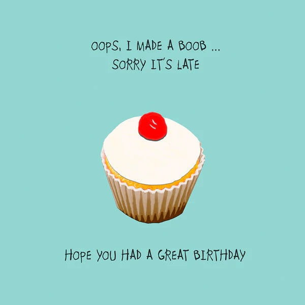 Oops, I made a boob card Aurina Ltd