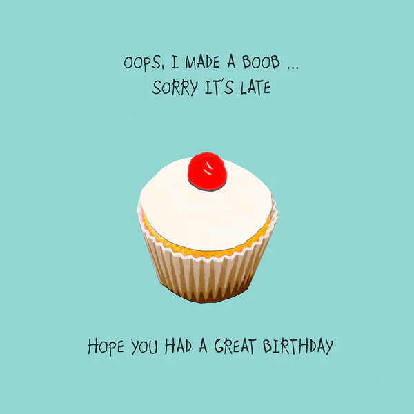 Oops, I made a boob card