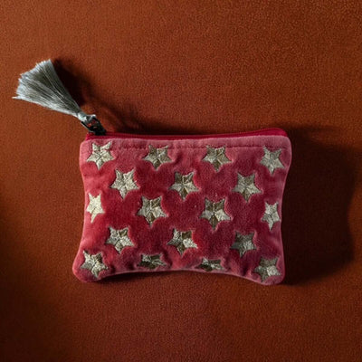 Orange Star Velvet Pouch Aurina Pop UP Ltd