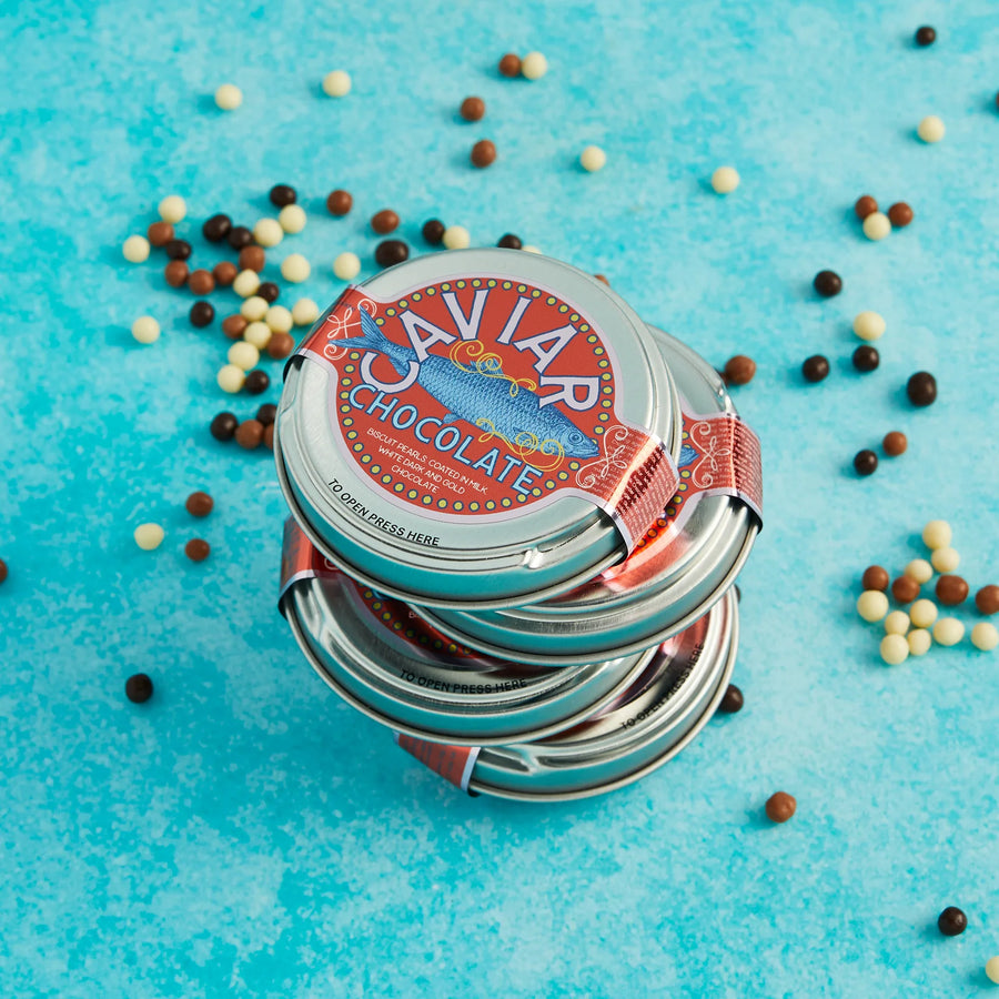 Large Chocolate Caviar Tin - The Chocolate Gift Company