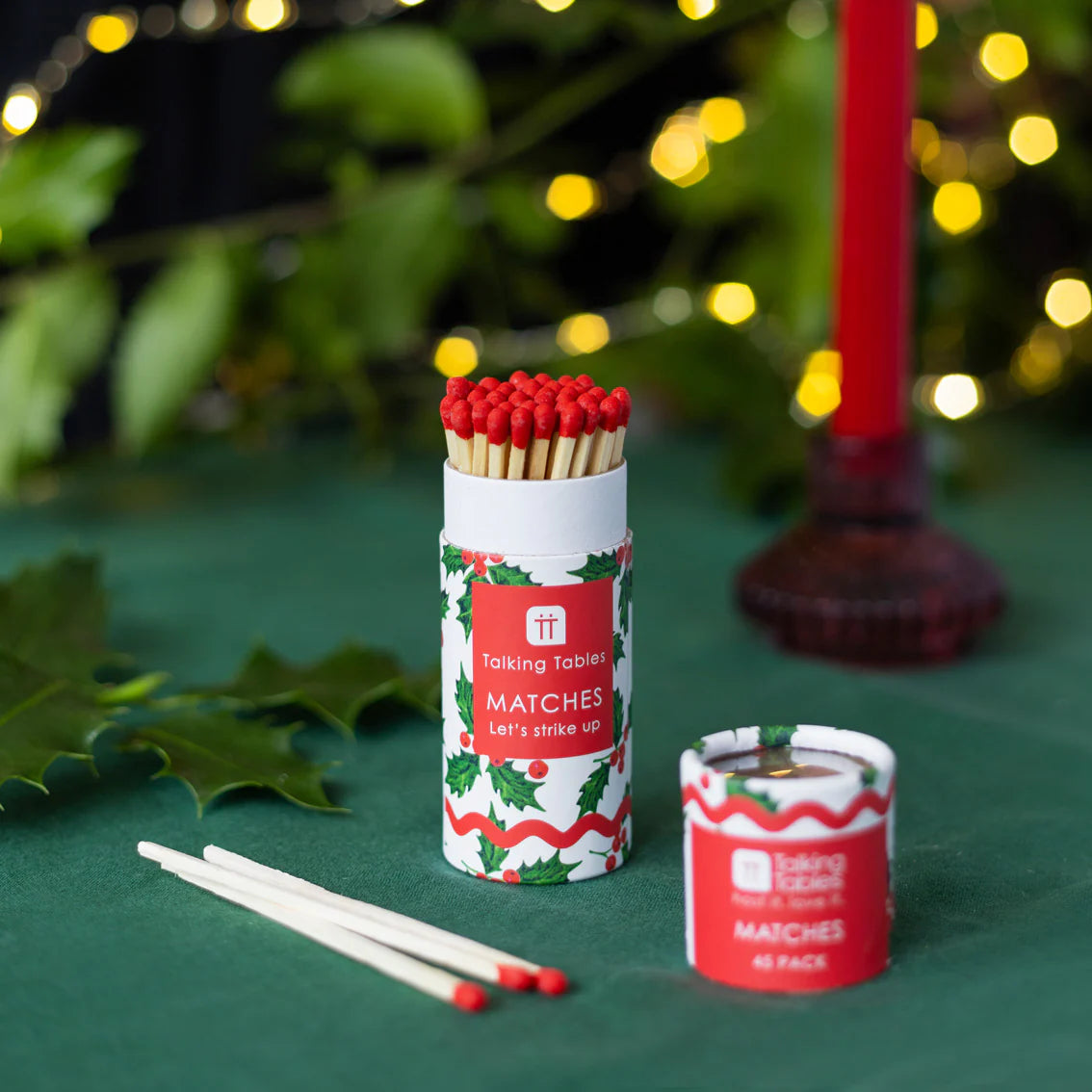 Holly Christmas Small Matches
