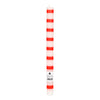Red and White Stripe Straight Dinner Candles