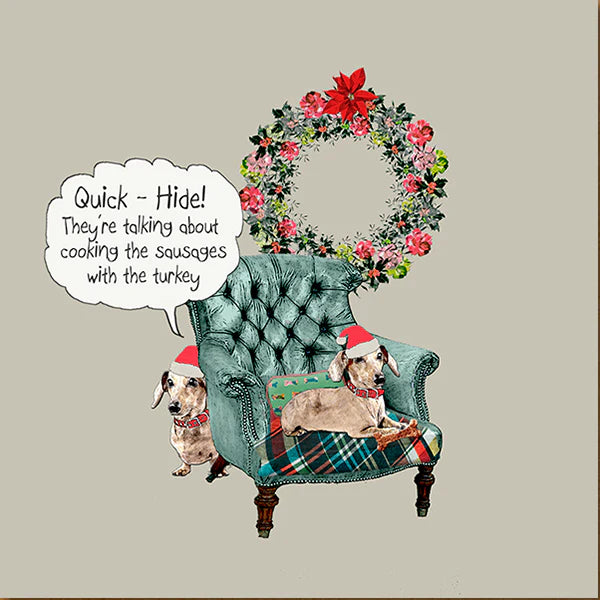 Cooking the Sausages Card