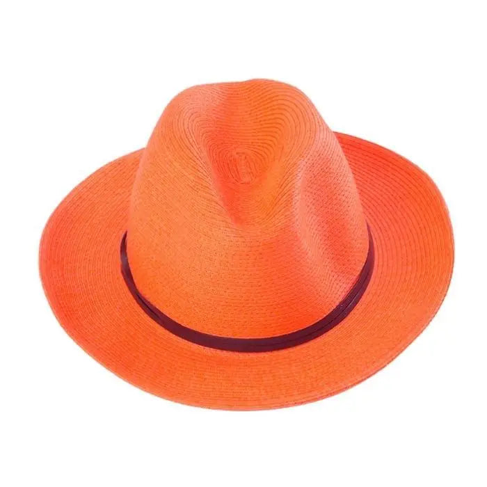 Leather Band Fedora Aurina Ltd