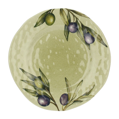 Set of Two Melamine Olive Salad Plates