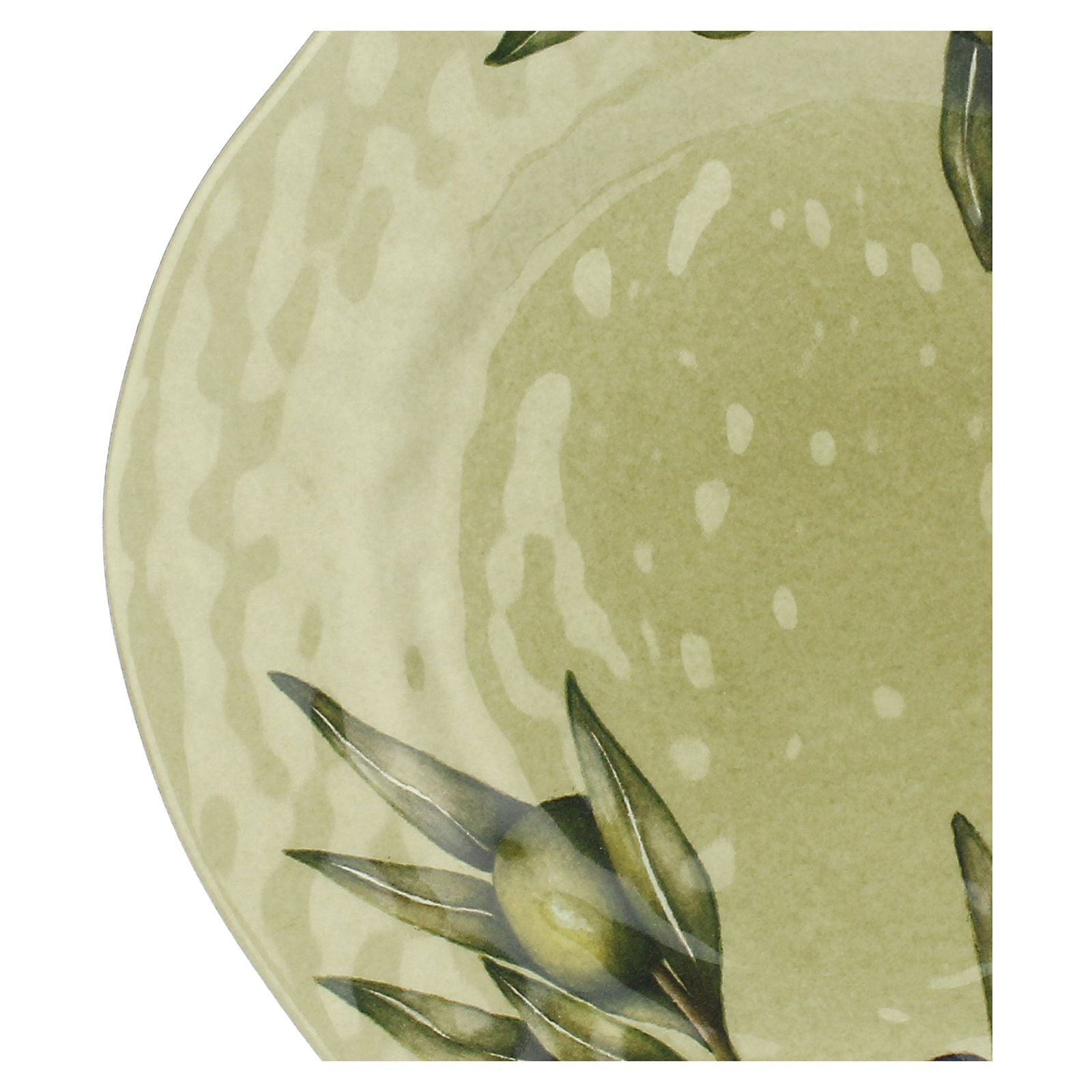 Set of Two Melamine Olive Salad Plates