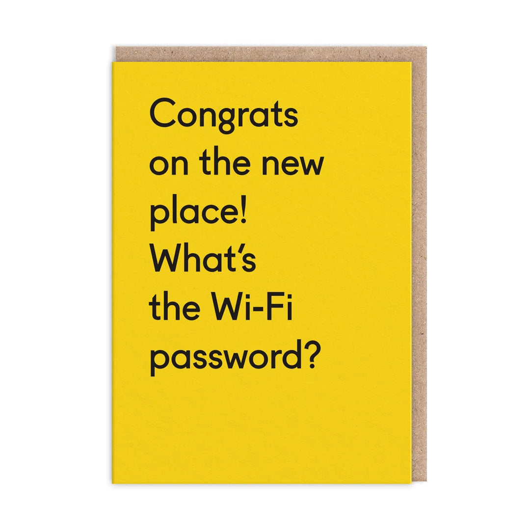 What's The Wifi Password Greeting Card